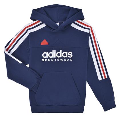 Adidas Παιδικό Φούτερ με Κουκούλα και Τσέπες Navy Μπλε