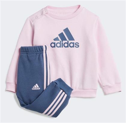 Adidas Παιδικό Σετ Φόρμας Ροζ Badge Sport