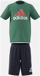 Adidas Παιδικό Σετ με Παντελόνι Καλοκαιρινό 2τμχ Πράσινο Essentials Logo