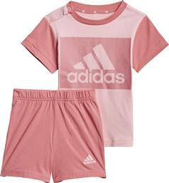 Adidas Παιδικό Σετ με Σορτς Καλοκαιρινό 2τμχ Ροζ Essentials από το Plus4u