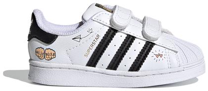 Adidas Παιδικό Sneaker Originals Superstar Cf με Σκρατς για Κορίτσι Λευκό από το Sneaker10