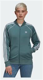 Adidas Primeblue Superstar Κοντό Γυναικείο Bomber Jacket Πράσινο