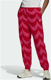 Adidas Ψηλόμεσο Παντελόνι Γυναικείας Φόρμας με Λάστιχο Vivid Red