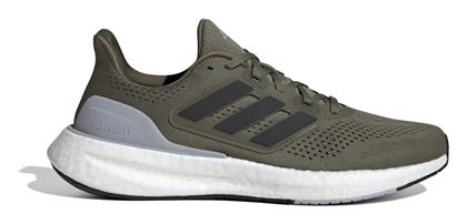 Adidas Pureboost 23 Ανδρικά Running Olive Strata / Core Black / Halo Silver από το Zakcret Sports