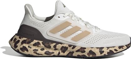 Adidas Pureboost 23 Γυναικεία Αθλητικά Παπούτσια Running Core White / Gold Metallic / Shadow Brown
