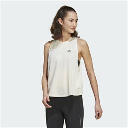 Adidas Run Icons Αμάνικη Γυναικεία Αθλητική Μπλούζα Wonder White
