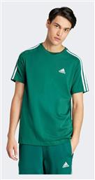 Adidas Single Jersey 3-stripes Ανδρικό T-shirt Κοντομάνικο Πράσινο από το Outletcenter
