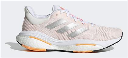 Adidas Solarglide 5 Γυναικεία Αθλητικά Παπούτσια Running Core White / Silver Metallic / Light Flash Orange από το MybrandShoes