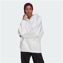Adidas sportswear W ALL SZN Γυναικείο Φούτερ με Κουκούλα Λευκό