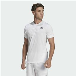 Adidas Tennis Freelift Ανδρικό T-shirt Λευκό με Λογότυπο