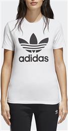 Adidas Trefoil Αθλητικό Γυναικείο T-shirt Λευκό με Στάμπα από το Sneaker10