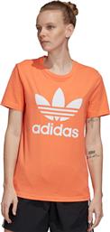 Adidas Trefoil Αθλητικό Γυναικείο T-shirt Semi Coral