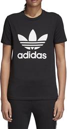 Adidas Trefoil Γυναικείο Αθλητικό T-shirt Μαύρο από το SportsFactory