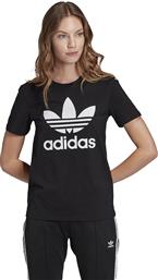 Adidas Trefoil Γυναικείο Αθλητικό T-shirt Μαύρο από το Sneaker10