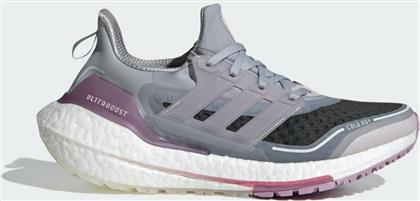 Adidas Ultraboost 21 Cold.Rdy Γυναικεία Αθλητικά Παπούτσια Running Halo Silver / Ice Purple / Rose Tone από το Plus4u