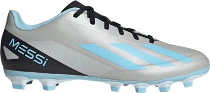 Adidas X Crazyfast Messi.4 FxG Χαμηλά Ποδοσφαιρικά Παπούτσια με Τάπες Silver Metallic / Bliss Blue / Core Black από το Outletcenter