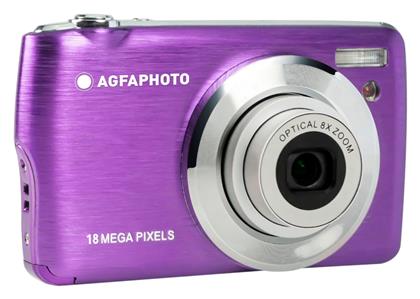 AgfaPhoto Realishot DC8200 Compact Φωτογραφική Μηχανή 18MP Οπτικού Ζουμ 8x με Οθόνη 2.7'' και Ανάλυση Video Full HD (1080p) Κόκκινη