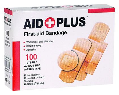 Aid Plus First Aid Bandage Sterile Various Size & Type 100τμχ από το Public