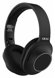 Akai P23 Ασύρματα/Ενσύρματα Over Ear Ακουστικά με 8 ώρες Λειτουργίας Μαύρα