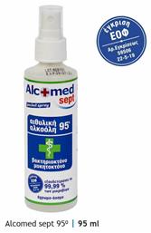 Alcofarm Ήπιο Καθαρό Οινόπνευμα σε Spray 95° Alcomed Sept Γεωργικής Προέλευσης 95ml από το Medical
