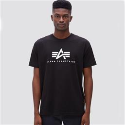 Alpha Industries Basic Ανδρικό T-shirt Κοντομάνικο Μαύρο