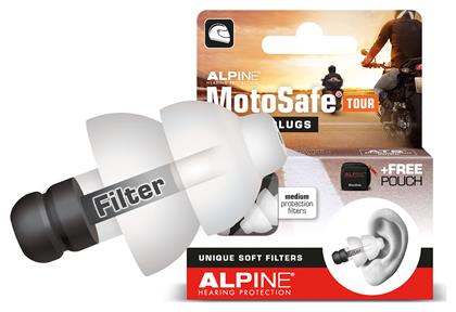 Alpine Motosafe Tour Ωτοασπίδες 2τμχ σε Μαύρο Χρώμα 111.23.110 από το Lightgear