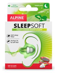 Alpine Sleep Soft Ωτοασπίδες 2τμχ σε Πράσινο Χρώμα 111.21.155 από το Blooza