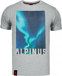 Alpinus Cordillera ALP20TC0009 Ανδρικό T-shirt Γκρι με Λογότυπο από το MybrandShoes