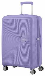 American Tourister Soundbox Spinner Expandable Μεσαία Βαλίτσα με ύψος 67cm σε Μωβ χρώμα