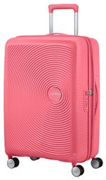 American Tourister Soundbox Spinner Expandable Μεσαία Βαλίτσα με ύψος 67cm Sun Kissed Coral