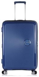 American Tourister Soundbox Spinner Μεγάλη Βαλίτσα με ύψος 77cm σε Μπλε χρώμα