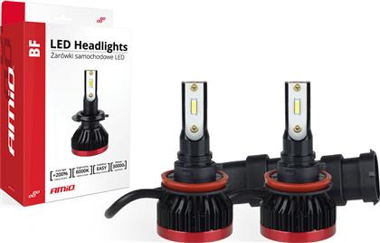 AMiO Λάμπες Αυτοκινήτου BF Series H11 / H8 / H9 LED 6000K Ψυχρό Λευκό 12V 50W 2τμχ από το Saveltrade