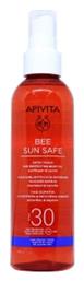 Apivita Bee Sun Safe Ηλίανθος & Καρότο Αδιάβροχο Αντηλιακό Λάδι για το Σώμα SPF30 σε Spray 200ml