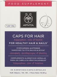 Apivita Caps For Hair Hippophae, Zinc & Biotin 30 κάψουλες