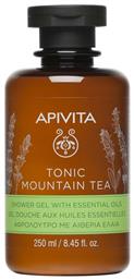 Apivita Tonic Mountain Tea Αφρόλουτρο σε Gel με Αιθέρια Έλαια 250ml