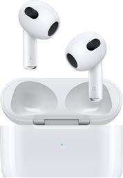 Apple AirPods (3rd generation) with Lightning Charging Case Earbud Bluetooth Handsfree Ακουστικά με Αντοχή στον Ιδρώτα και Θήκη Φόρτισης Λευκά από το e-shop