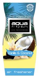Aqua Αρωματική Καρτέλα Κρεμαστή Αυτοκινήτου The Naturals Vanilla & Coconut