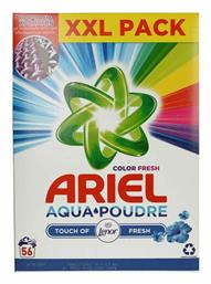 Ariel Aqua Poudre Color Fresh Απορρυπαντικό σε Σκόνη Touch of Lenor για Χρωματιστά Ρούχα 56 Μεζούρες Κωδικός: 29519374 από το e-Fresh