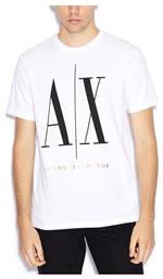 Armani Exchange Ανδρικό T-shirt Λευκό με Λογότυπο από το Spartoo