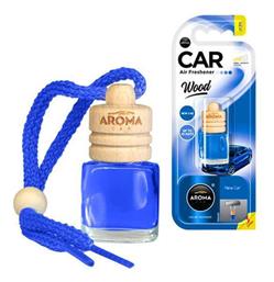 Aroma Car Κρεμαστό Αρωματικό Υγρό Αυτοκινήτου Wood New Car 6ml