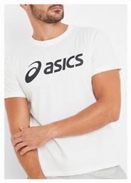 ASICS Ανδρικό T-shirt Λευκό με Λογότυπο από το Zakcret Sports