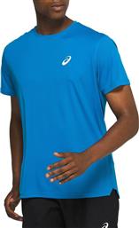ASICS Core Αθλητικό Ανδρικό T-shirt Μπλε Μονόχρωμο από το Cosmos Sport
