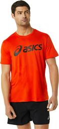ASICS Core Αθλητικό Ανδρικό T-shirt Πορτοκαλί με Λογότυπο από το Modivo