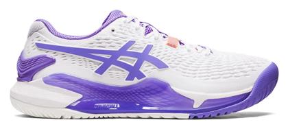 ASICS Gel-Resolution 9 Γυναικεία Παπούτσια Τένις για Όλα τα Γήπεδα White / Pure Silver