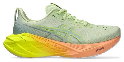 ASICS Novablast 4 Paris Γυναικεία Αθλητικά Παπούτσια Running Cool Matcha / Safety Yellow