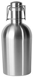 Asobu Beer Growler Φλασκί Ανοξείδωτο Silver 190ml