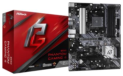 ASRock B550 Phantom Gaming 4 Motherboard ATX με AMD AM4 Socket