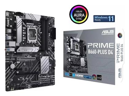 Asus Prime B660-Plus D4 Motherboard ATX με Intel 1700 Socket