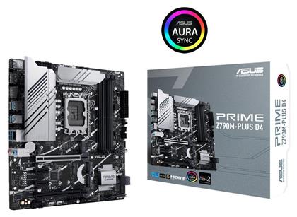 Asus Prime Z790M-PLUS D4 Motherboard Micro ATX με Intel 1700 Socket