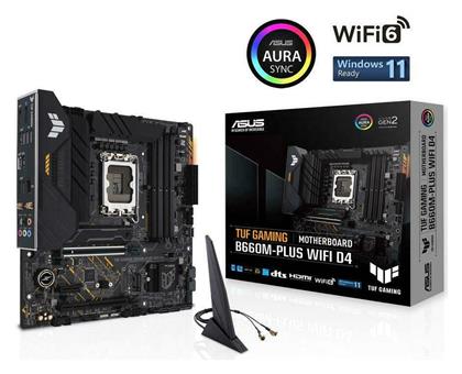 Asus TUF Gaming B660M-PLUS WiFi D4 Motherboard Micro ATX με Intel 1700 Socket